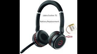 Jabra Evolve 75 Battery Replacement [upl. by Cirdet]