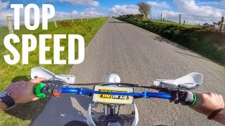 140cc Pit Bike Top Speed Test [upl. by Foskett619]