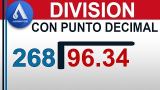 DIVISIÓN CON PUNTO DECIMAL Nivel Secundaria [upl. by Adriano]