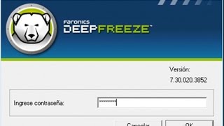 How to disable Deep freeze [upl. by Ahsimat]