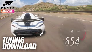 Forza Horizon 5 Koenigsegg Jesko 654 KMH  TUNING SETTINGS READ DESCRIPTION [upl. by Ciro19]