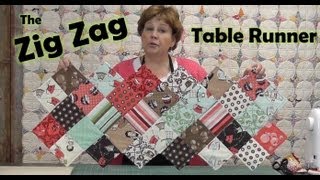 Zig Zag Charm Pack Table Runner [upl. by Sirac541]