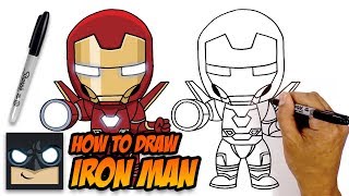 How to Draw Iron Man  Avengers  StepbyStep Tutorial [upl. by Aicitel464]