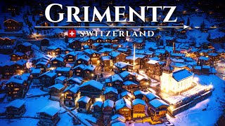 GRIMENTZ Most beautiful WINTER VILLAGE of Switzerland Alpine Wonderland Town Travel Guide [upl. by Woodall]