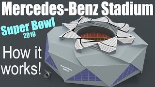 How does the MercedesBenz Stadium work [upl. by Asilad490]