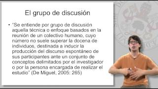 14 EL GRUPO DE DISCUSIÓN I [upl. by Xer]