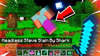 Fighting HEADLESS Steve In My MINECRAFT WORLD [upl. by Gloriana]