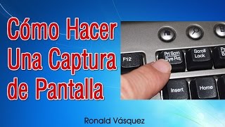 Como hacer una Captura de Pantalla en PC o Laptop [upl. by Juliana859]