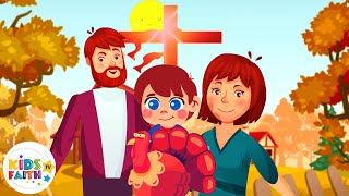 Happy Thanksgiving Day  Children Praise Songs  Kids Faith TV Thanksgiving Song [upl. by Kathrine]