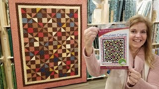 Secondary Pattern POPS Pinwheel Charm Quilt [upl. by Olive]