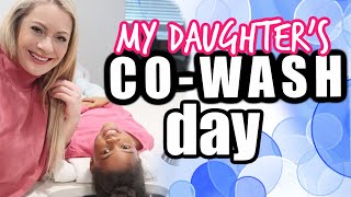 KiDS CURLY HAIR COWASH DAY 4a 4b 4c I Tips for Foster  Adoptive Parents Christy Gior [upl. by Eicyak312]