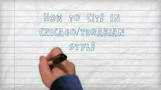 Citing  How to Cite in ChicagoTurabian Style A Three Minute Tutorial [upl. by Zaslow]