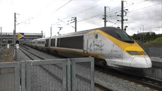 Trains at Ebbsfleet International  300713 [upl. by Carolle]