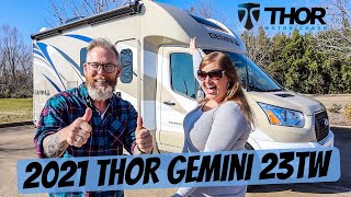 2021 Thor Gemini 23TW RV Tour [upl. by Ailama985]