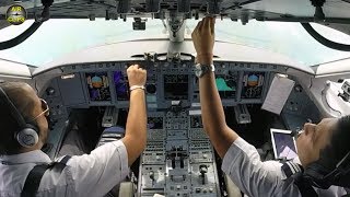 JUST ENJOY Interjet Sukhoi Superjet planes ULTIMATE COCKPIT MOVIE AirClips full flight series [upl. by Salokkin]