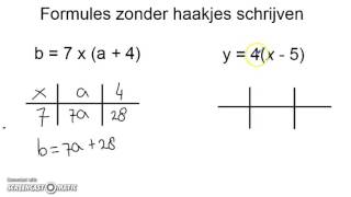 Formules zonder haakjes schrijven [upl. by Adran]