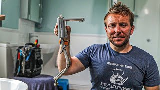 HOW TO CHANGE OR REPLACE SINGLE BATHROOM BASIN TAP [upl. by Amerigo]