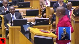 Julius Malema Telling Ramaphosa He Is quotA Shrewd Business Manquot [upl. by Costin]