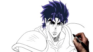 How To Draw Jonathan Joestar  Step By Step  JoJos Bizarre Adventure [upl. by Adnauq186]