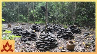 Primitive Technology Stone Yam planters [upl. by Hurwitz]