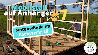 Mobiler Hühnerstall SELBER bauen Die Seitenwände Teil 7 [upl. by Mialliw]