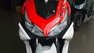 2024 New YAMAHA AEROX 155 STANDARD VERSION RED Review and Walkaround [upl. by Osmen]