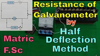 Galvanometer Resistance by Half Deflection Method [upl. by Bobine]