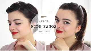 Four Ways To Hide Bangs [upl. by Mackler]