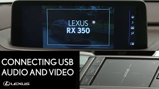 Lexus HowTo RX 350 Connect USB Audio and Video  Lexus [upl. by Yand]