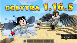 Colytra Mod 1165 Gameplay  How to Attach your Elytra into your Chestplate in Minecraft Forge [upl. by Busey836]