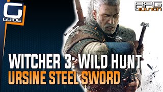 Witcher 3 The Wild Hunt  Mastercrafted Ursine Steel Sword Diagram Location [upl. by Claudette]