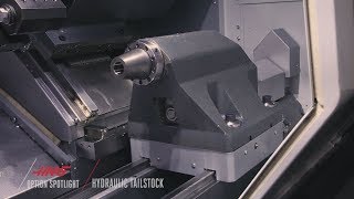 Hydraulic Tailstock  Haas Automation Option Spotlight [upl. by Julissa]