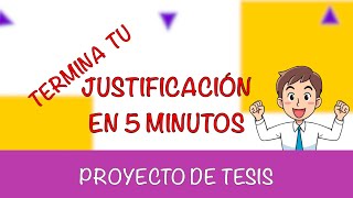 Elabora tu Justificación en menos de 5 minutos [upl. by Joycelin775]