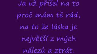 Michal David nesnášim loučení text [upl. by Valley]