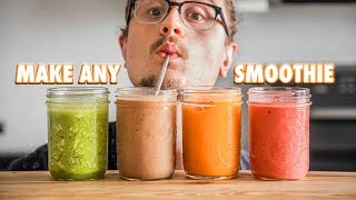 The Easy Guide On Making Just About Any Smoothie [upl. by Iridis]