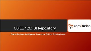 OBIEE 12C BI Repository RPD [upl. by Avelin]