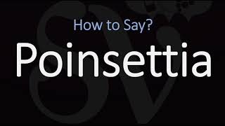 How to Pronounce Poinsettia CORRECTLY [upl. by Llewej5]