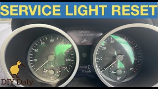 Mercedes SLK Service light reset procedure [upl. by Novat235]