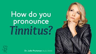 How do you pronounce tinnitus [upl. by Anaigroeg]