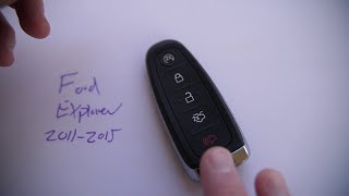 Ford Explorer Smart Key Fob Battery Replacement 2011  2015 [upl. by Nanah]