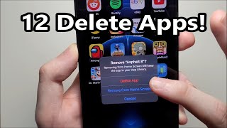 iPhone 12 How to DELETE Apps Easy [upl. by Balas]