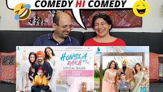 Honsla Rakh Official Trailer Diljit Dosanjh Sonam Bajwa Shehnaaz Gill Shinda Grewal  Reaction [upl. by Nodla]