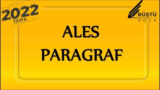 ALES  PARAGRAF  RÜŞTÜ HOCA [upl. by Eleni]