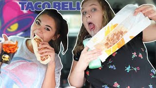 TRYING THE ENTIRE TACO BELL MENU  MUKBANG  Steph Pappas [upl. by Lathe]