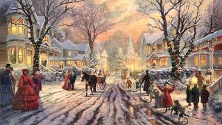 28 Popular Traditional Christmas Carols Christmas songs with Festive Art by THOMAS KINKADE [upl. by Squire19]