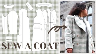 DIY Wool Coat Sew it Professionally from Scratch  LYDIA NAOMI [upl. by Anoj]