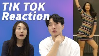 Indian Tik Tok Reaction by Koreans  Tik Tok India [upl. by Heer]