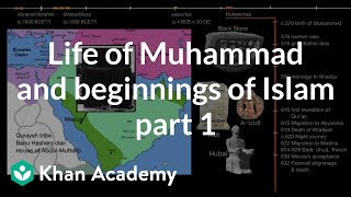 Life of Muhammad and beginnings of Islam part 1  World History  Khan Academy [upl. by Anelram]