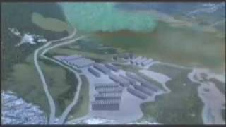 Animazione Vajont rockslidewave 9X1963 rendering [upl. by Bradlee86]