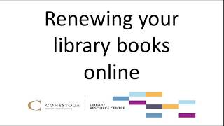 How to Renew Your Library Books Online [upl. by Amlas]